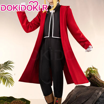 Edward Elri Cosplay Costum Anime Fullmetal Alchemist Cosplay DokiDoki-R Men Red Uniform Costume Edward Elri Cosplay