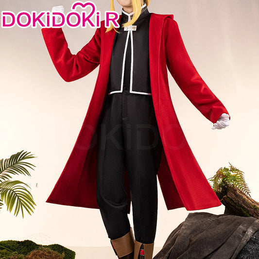 Edward Elri Cosplay Costum Anime Fullmetal Alchemist Cosplay DokiDoki-R Men Red Uniform Costume Edward Elri Cosplay
