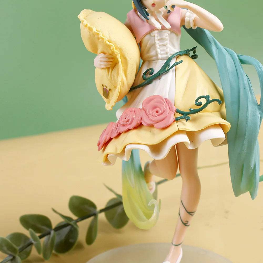 Hatsune Miku Anime Figure Fairy Mirror Sleeping Beauty Car Ornament Model Decoration Toy Birthday Gift - No Box