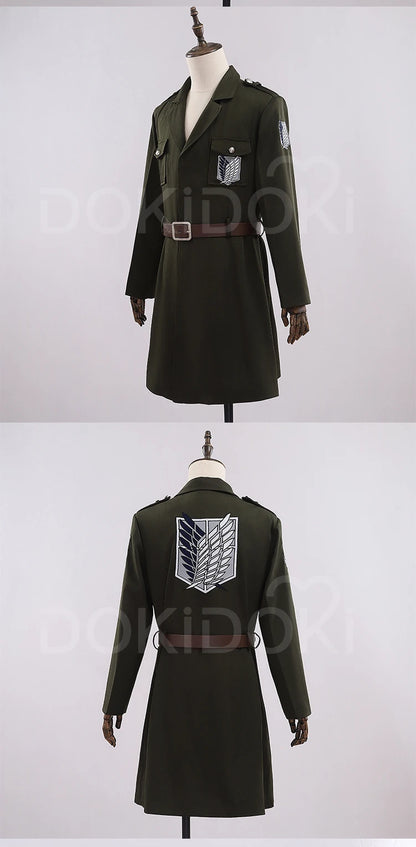 Mikasaa Ackermann Cosplay Costume Anime Cosplay【S-2XL】DokiDoki-R Cosplay Levii/Mikasaa Uniform Plus size