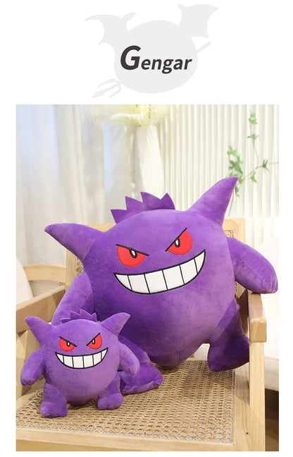 20/40/60cm Gengar Pokemon Anime Plush Toys TAKARA TOMY Cartoon Doll Soft Pokémon Plushie Pillow Stuffed Gift for Children Kawaii