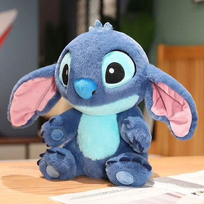 Cute Stitch Plush Toy Soft Lilo & Stitch Purple Angel Stuffed Anime Doll Cartoon Figure Alien Plushies Cuddly Pillow Gifts Girl