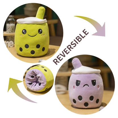 Various Play Doll Boba Plushies Mini Dolls in a Boba Cup Can Flip Boba Tea Toy Many Size Boba Tea Cushions for For Kids Girl