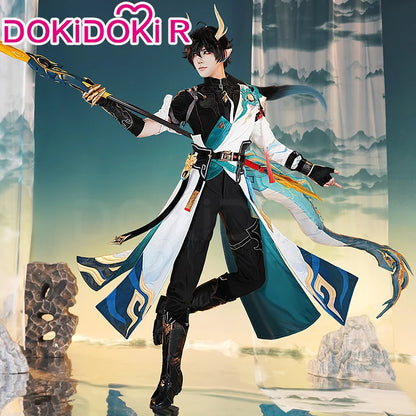 Dan Heng IL Permansor Terrae Cosplay Costume Game Honkai: Star Rail【S-3XL】DokiDoki-R Danheng Tail Halloween Cosplay Plus Size