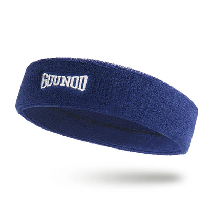 Sports Fitness Cotton Knitted Headband Sweat-Absorbent Breathable Towel for Tennis Badminton Basketball Cycling Running