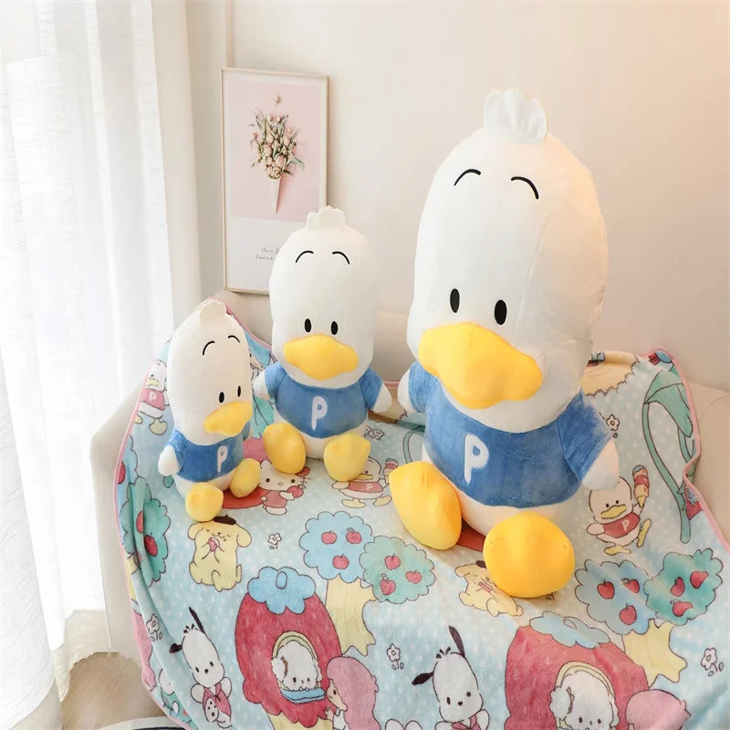 Kawaii Sanrio Plush Throw Pillow Pillow Blanket Pekkle Plush Doll Cute Anime Plush Doll Toys Gifts For Girls