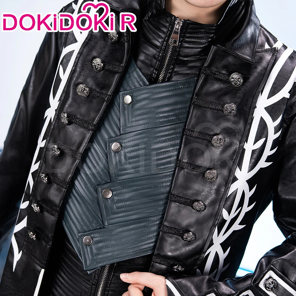 Vergil Cosplay Cotsume Game Cosplay【S-3XL】DokiDoki-R Vergil Nelo Angel Cosplay Slayer Men Halloween Costume Plus size