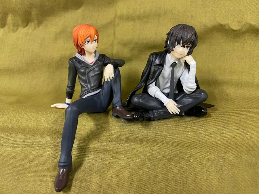 8cm Bungo Stray Dogs Anime Figure Noodle Stopper Dazai Osamu Action Figure Nakahara Chuya Figurine Collection Model Doll Toys