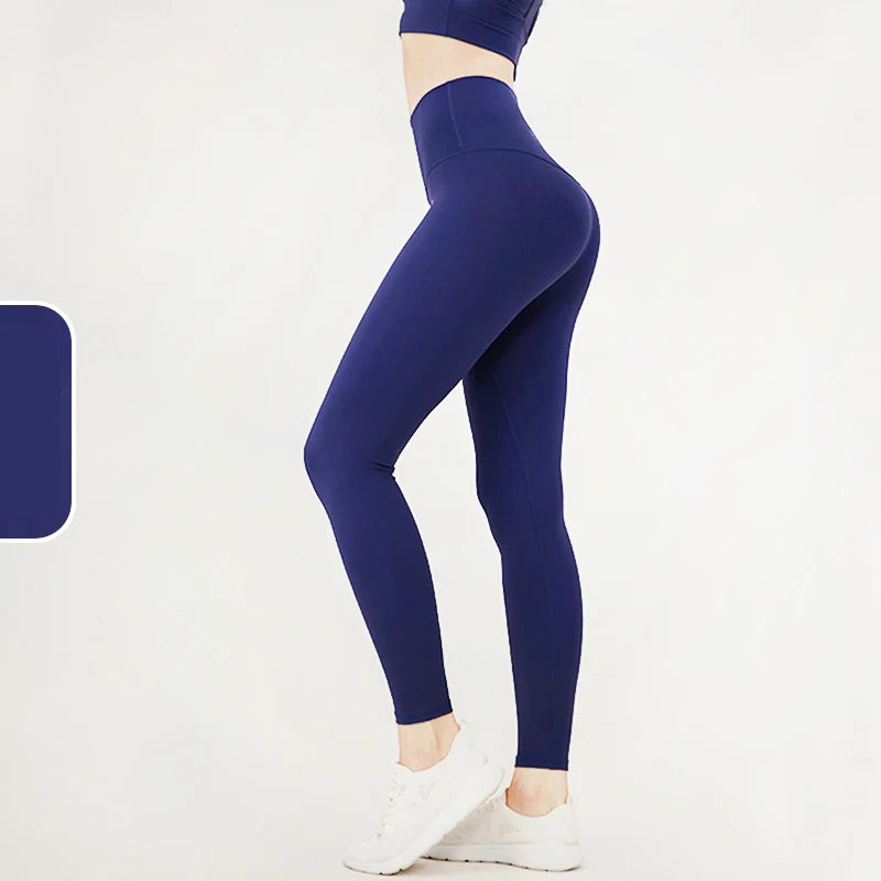 The Codex Seamless Yoga Leggings for Women – Athletic Gym Workout Fitness Pants Tights - Night Sea 1 / XL