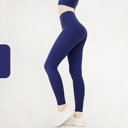 The Codex Seamless Yoga Leggings for Women – Athletic Gym Workout Fitness Pants Tights - Night Sea 1 / XL