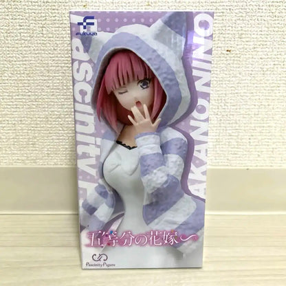 Bandai Fukuya Nakano Ichika Nino Miku Cat Ear Hoodie 19CM PVC Model