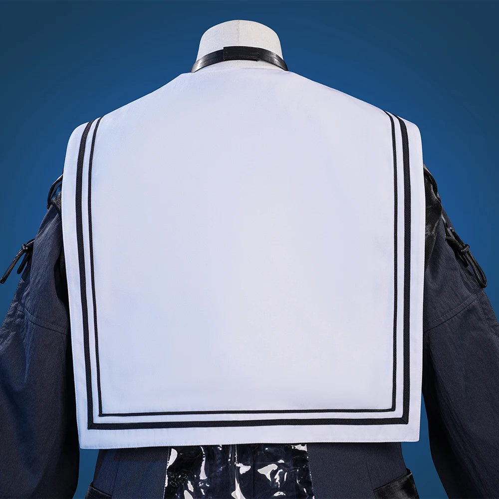 Wuthering Waves Chisa Cosplay Costume Wig Jacket Uniform Headwear Tattoo Sticker Socks Halloween Party for Women Girls Accessory