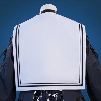 Wuthering Waves Chisa Cosplay Costume Wig Jacket Uniform Headwear Tattoo Sticker Socks Halloween Party for Women Girls Accessory