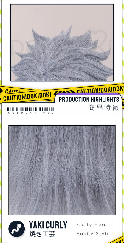 IN STOCK Himmel Stark Heiter Wig Anime Frieren: Beyond Journey's End Cosplay DokiDoki Men Wreath Blue Short Hair Heat Resistant