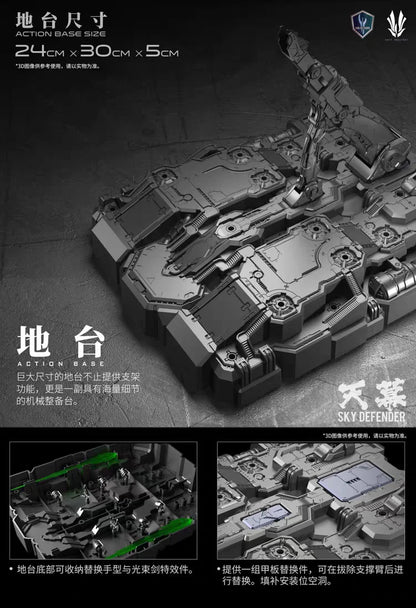 1/72 Sky Defender Alloy Skeleton Action Figure High Detail Detachable Parts POM Assmbly Model Trendy Toy Desktop Decore Boy Gift