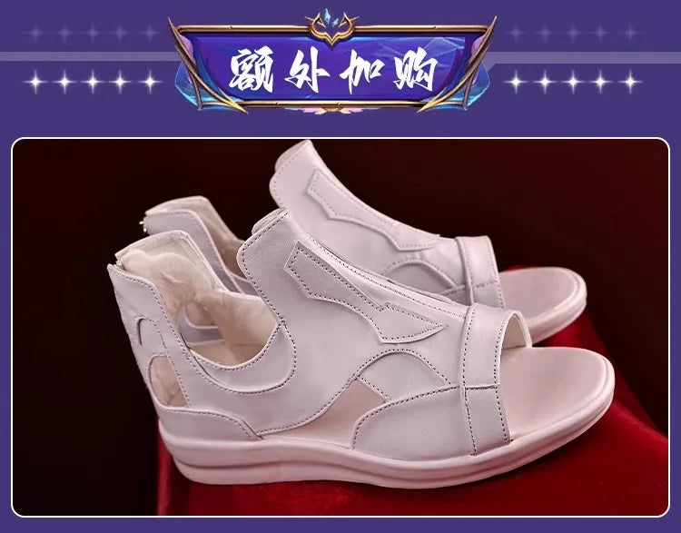 iCoser Arknights Shu Spring Feast Cosplay Costume Wig Uniform Headwear Tail Tianshi Rhodes Island Halloween Party for Women Girl