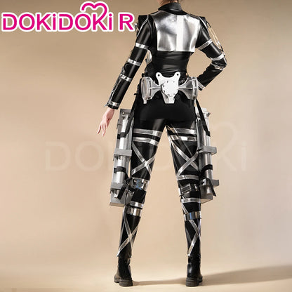 IN STOCK Levii Mikasaa Erenn Cosplay Costume Anime【S-2XL】DokiDoki-R Women Men Leather Battle Uniform Plus size