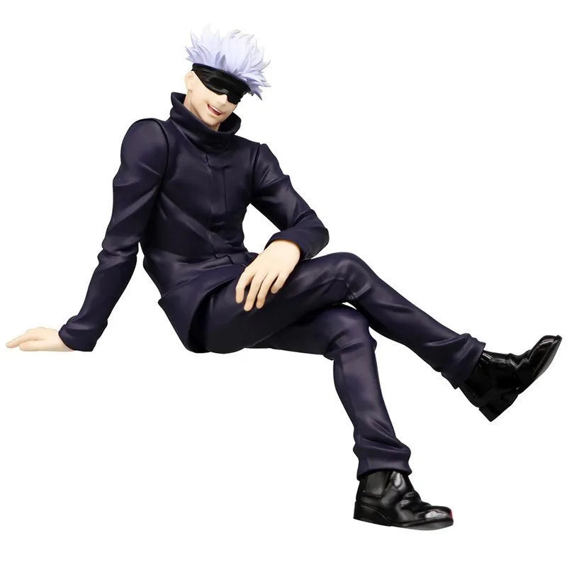 New Gojo Satoru 10CM Anime Jujutsu Kaisen Action Figure Itadori Yuji Seated Noodle Stopper Model Toys Japanese Dolls Hobbies 
