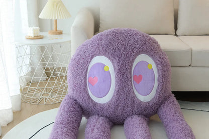 2M Giant Ferry Plush Green Alien Monster Toy Stuffed Long Legs Octopus Throw Pillow Boyfriend  Red Heart Eye Decor Cushion
