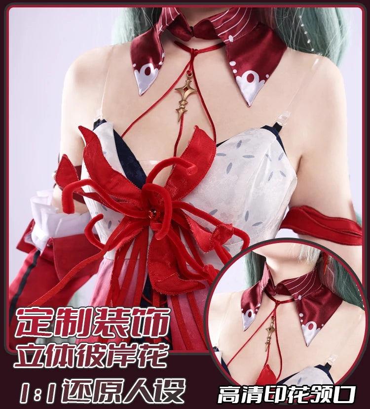 Wuthering Waves Phrolova Cosplay Costume Wig Dress Headwear Earrings Fractsidus Halloween Party for Women Girls Accessory Props