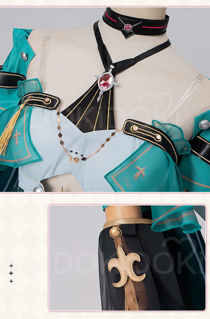Ciaccona Cosplay Costume Game Wuthering Waves【XS-3XL】DokiDoki-N Women Green Dress Ciaccona Costume Plus Size