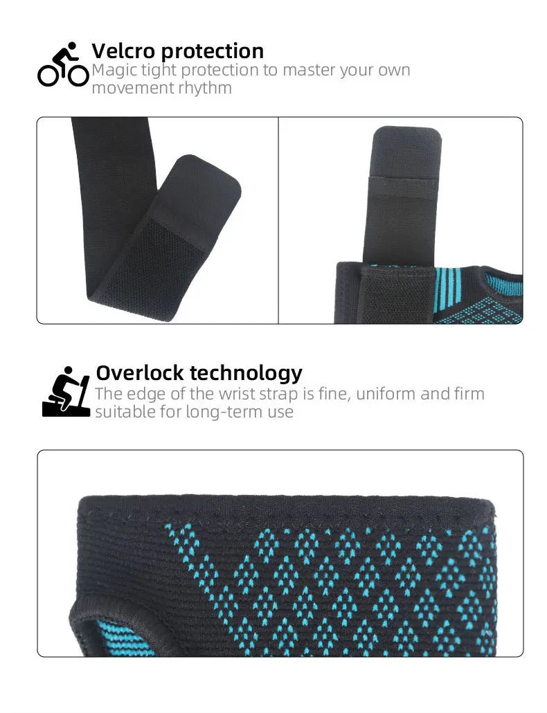 1pc Palm Guard Strap Adjustable Wrist Protector Knitted Nylon Breathable Palm Protection Gloves Fitness Sports Protective Gear