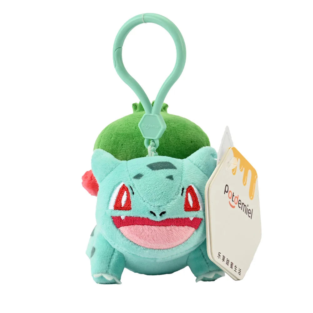 Pokemon Pikachu Mew Squirtle Charmander Kawaii Plush Toy Pendant School Bag Backpack Pendant Key Ring Small Doll Birthday Gift