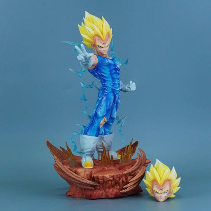 31.5cm Anime Dragon Ball Majin Vegeta PVC Action Figure Statue Desktop Ornament Model Toy Gift