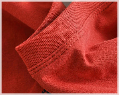 Autumn New American Retro Long-sleeved O-neck Letter Printed T-shirt Men's Fashion Simple 100% Cotton Washed Casual Sport Tops