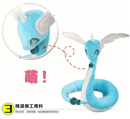 170/200cm Big Size Pokemon Milotic Dragon Air Anime Plush Stuffed Doll Room Decoration Peluche Pillow Ornaments Children's Gifts