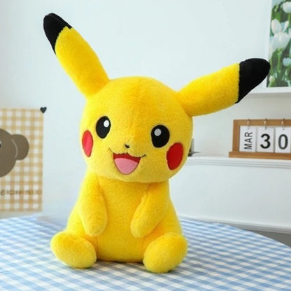 30/45/60/75CM Pokémon Short Fur Pikachu Plush Pet Pocket Monster Kawaii Cartoon Animal Comfortable Soft Doll Children Toy Gift