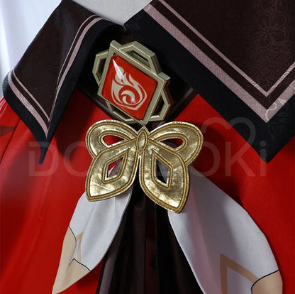 IN STOCK Xiangling Cosplay Costume Game Genshin Impact【XS-3XL】DokiDoki-N New Skin Cherries Snow-Laden Plus Size