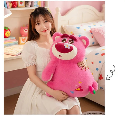 30/40/50cm Big Size Disney Lotso Kawaii Anime Plush Stuffed Doll Room Decor Cartoon Plushies Children's Pillow Holiday Gifts