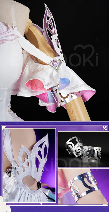 IN STOCK Cyrene Cosplay Costume Game Honkai: Star Rail【S-2XL】DokiDoki-R HSR Cyrene Dress Veil Plus Size