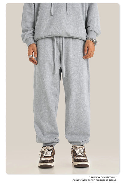 ZODF 2024 Autumn Winter Unisex Solid Sweatpants Heavyweight 440gsm Casual Loose Fit Sport Joggers HY0890