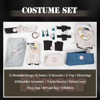 iCoser Anime Gachiakuta Zanka Nijiku Cosplay Costume Uniform Earrings Akuta Cleaners Halloween Party Women Men Festival Outfit