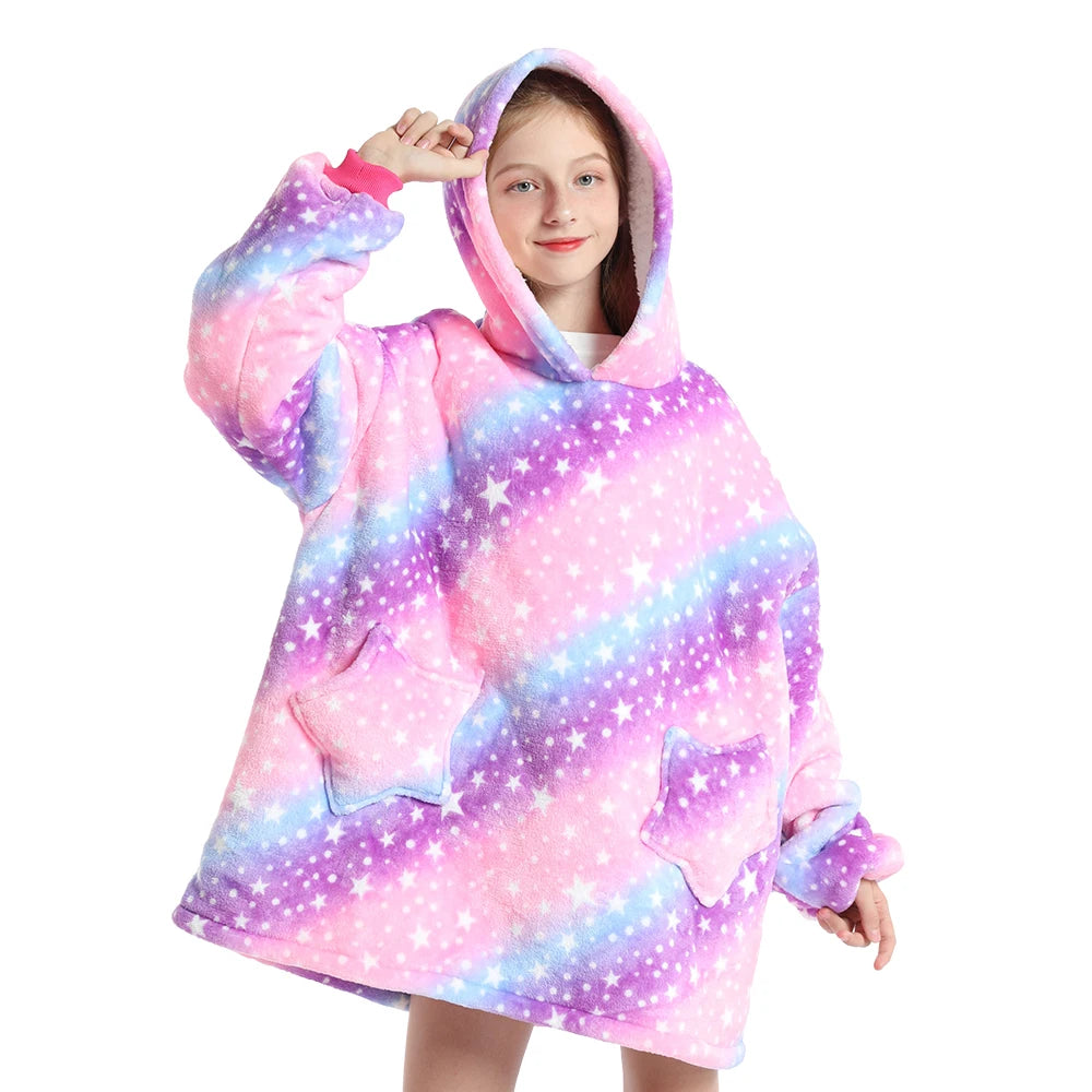 Funny Cartoon Children's Pajamas Girls Winter Clothes Plush Dinosaur Cat Bear Unicorn Pink Blue Toddler Boy Pijama Kids Clothing