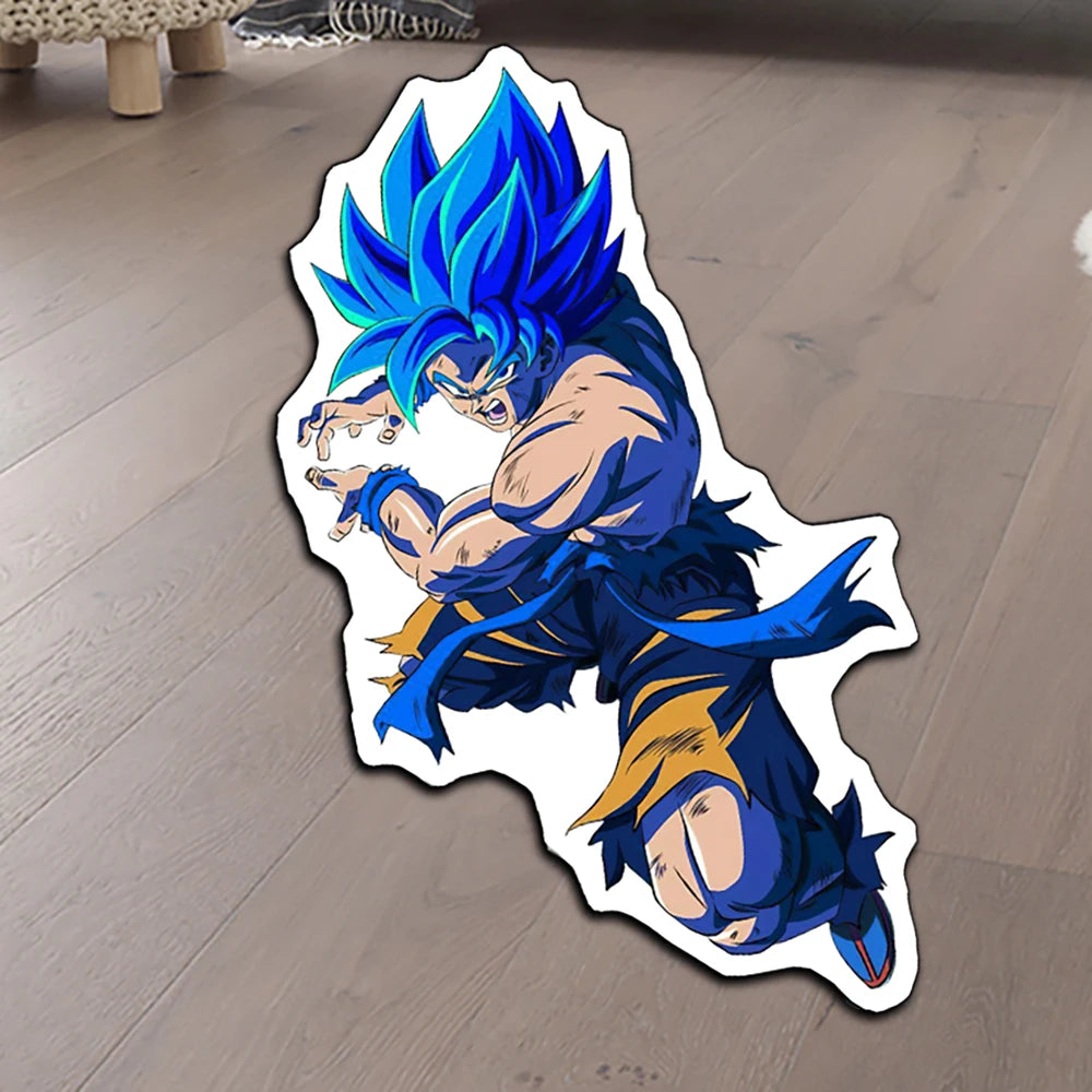 Irregular Rugs Anime Dragon Ball Z Wishing Dragon Goku Super Saiyan 4 Customize Rug Handmade Carpet Area Rug for Home Decor