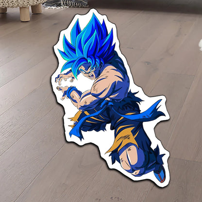Irregular Rugs Anime Dragon Ball Z Wishing Dragon Goku Super Saiyan 4 Customize Rug Handmade Carpet Area Rug for Home Decor