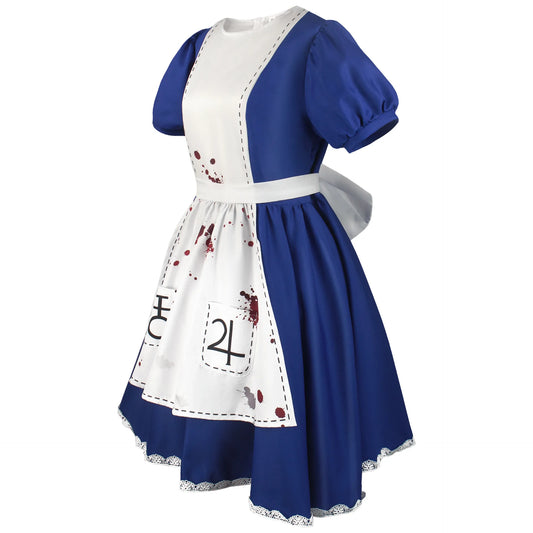 HOMCHEE Trends Alice Cosplay Costume Adult Cotton Polyester