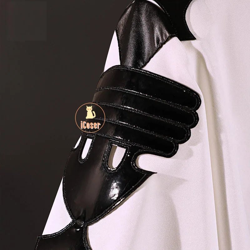 Anime Seraph of The End Ferid Bathory Cosplay Costume Wig White Uniform Cloak Metal Props Halloween Party for Women Men Carnival
