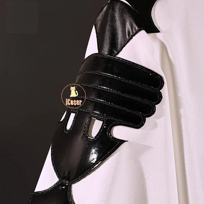 Anime Seraph of The End Ferid Bathory Cosplay Costume Wig White Uniform Cloak Metal Props Halloween Party for Women Men Carnival