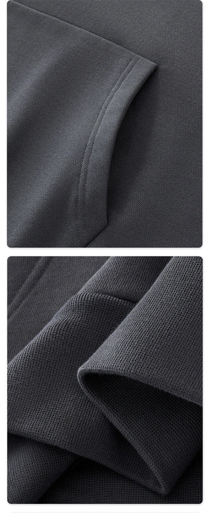 ZODF Fashion Winter Men 500gsm Fleece Hoodies Unisex Loose Fit Heavy Weight Thick Warm Hooded Pullovers Coats Streetwears HY0045