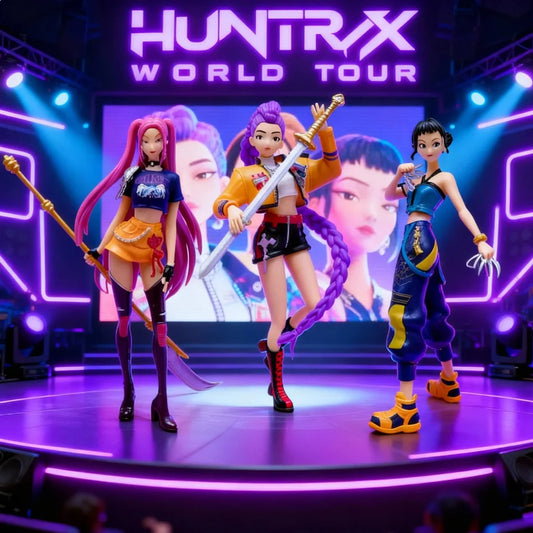 IN STOCK! Witch Hunter Girl Kpop Group Anime Merch - Rumi, Zoe & Mila Collectible Figurines | Desktop Decoration & Fan Gift