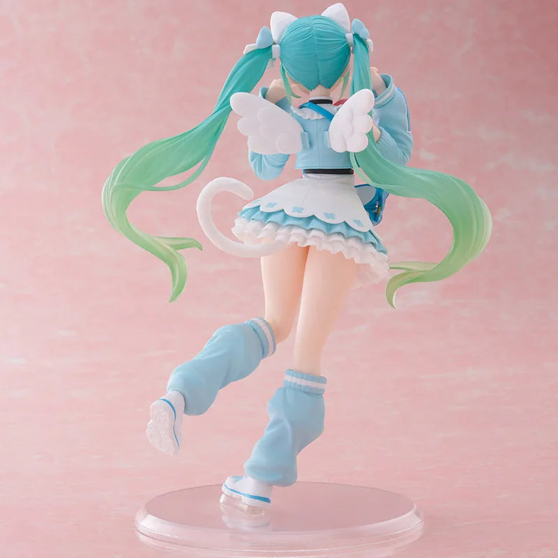 Bandai Hatsune Miku Fancy Cat Eat Ver. 18CM PVC Figure
