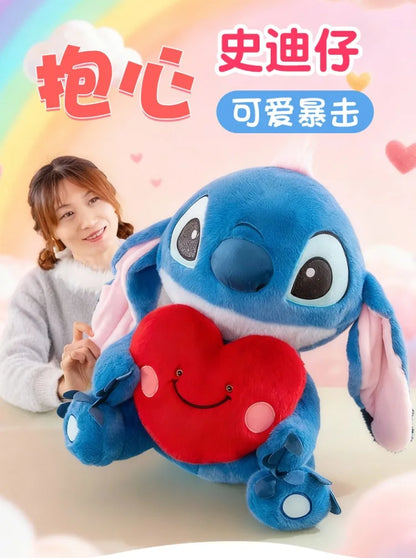35/50/60cm Big Size Stitch Disney Anime Plush Stuffed Doll Cartoon Plush Doll Room Decoration Children's Pillow Holiday Gift