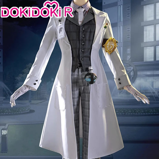 Gatto Embalmer Cosplay Costume Game Identity V【XS-2XL】DokiDoki-R Undertaker Aesop Carl Gatto Cosplay Men Costume Plus Size