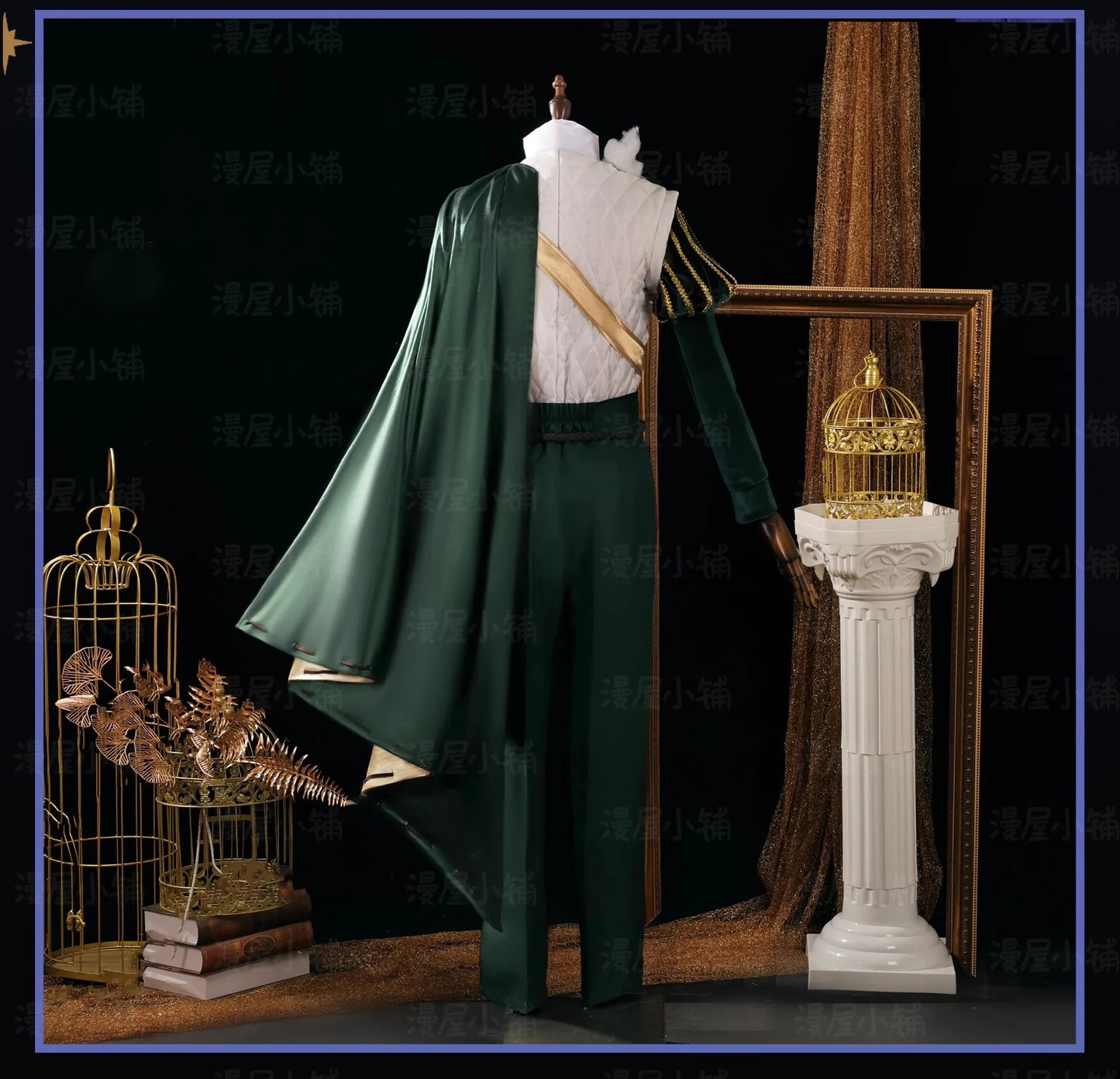 Identity V Knight Cosplay Costume Wig Uniform Richard Sterling Glasses Roy Ramit Halloween Party for Women Men Carnival Cos Prop