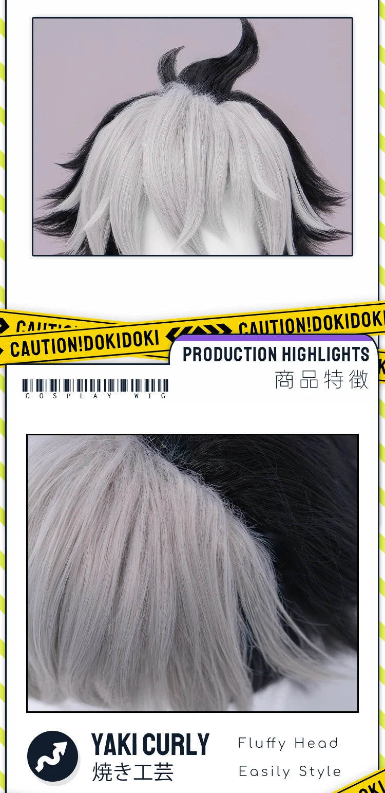 IN STOCK Komano Manato Lighter Wig Game Zenless Zone Zero Cosplay DokiDoki 32cm Short Hair ZZZ Sons of Calydon Cosplay Free Wig
