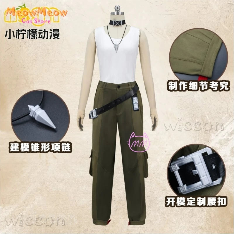 Zenless Zone Zero Komano Manato Cosplay Costume Set Polyester